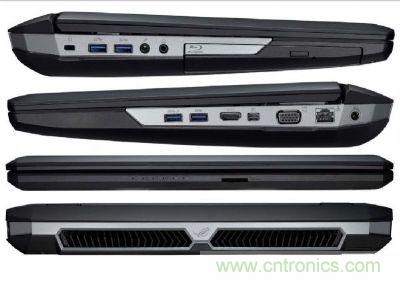 圖1：華碩新款高階筆記本電腦，預計搭載Thunderbolt高速傳輸接口