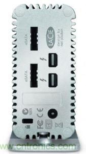 圖2：Thunderbolt周邊可利用多線串接方式，在單一傳輸線纜同時傳送影像與數碼資料