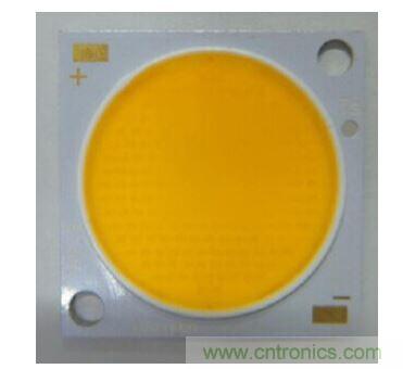 待測鏡面鋁COB光源外觀