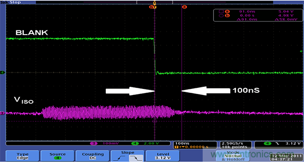 利用isoPower器件屏蔽電源，從而提高精度
